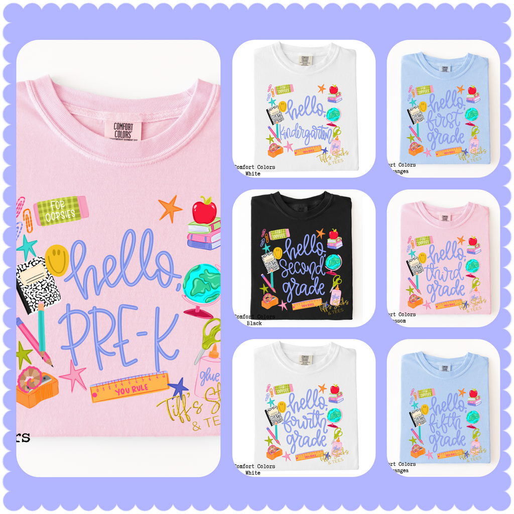 Hello…Grade Level Collage
