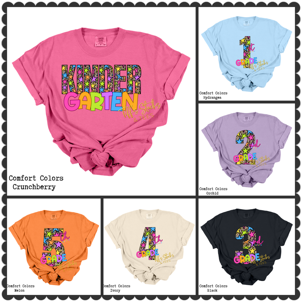 Leopard Neon Star Grade Levels