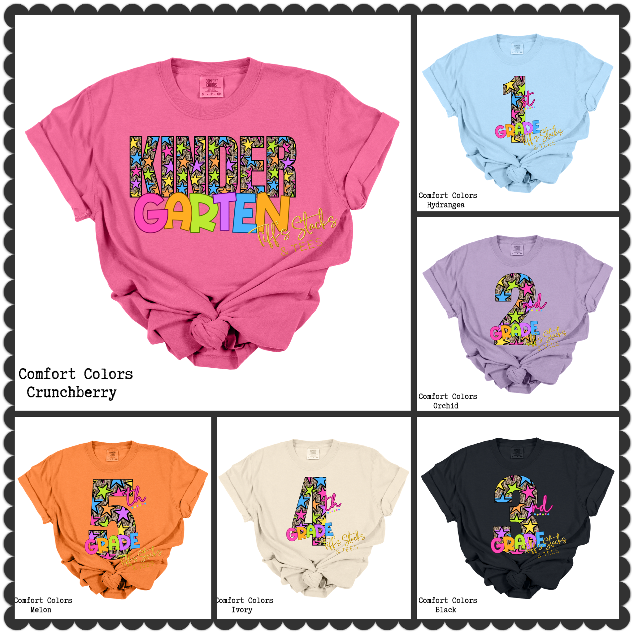 Leopard Neon Star Grade Levels