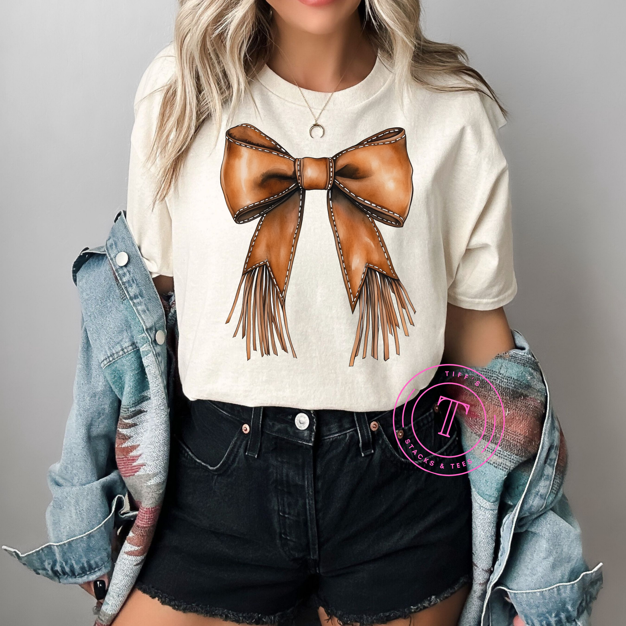 Leather Coquette Bow
