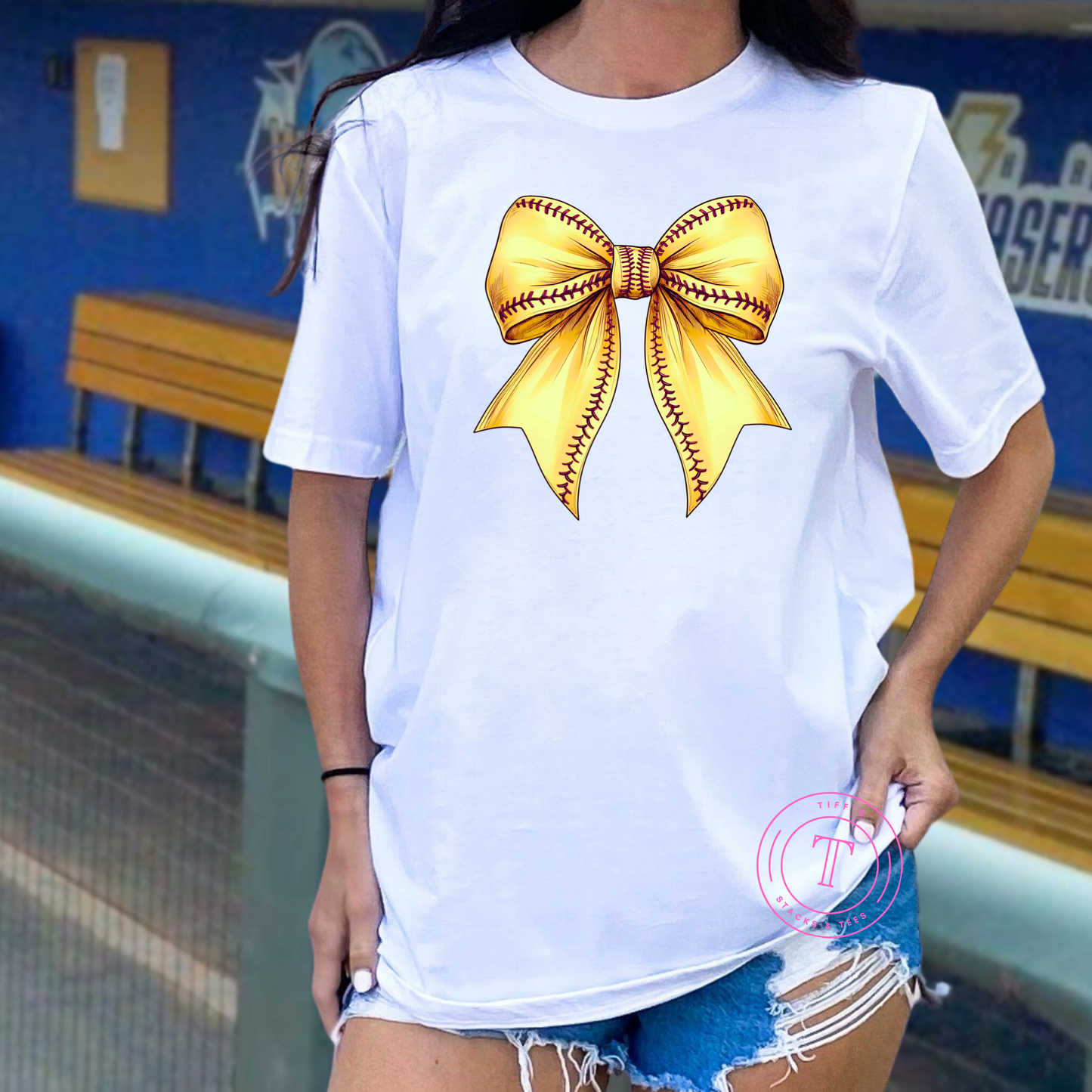 Softball Coquette Bow