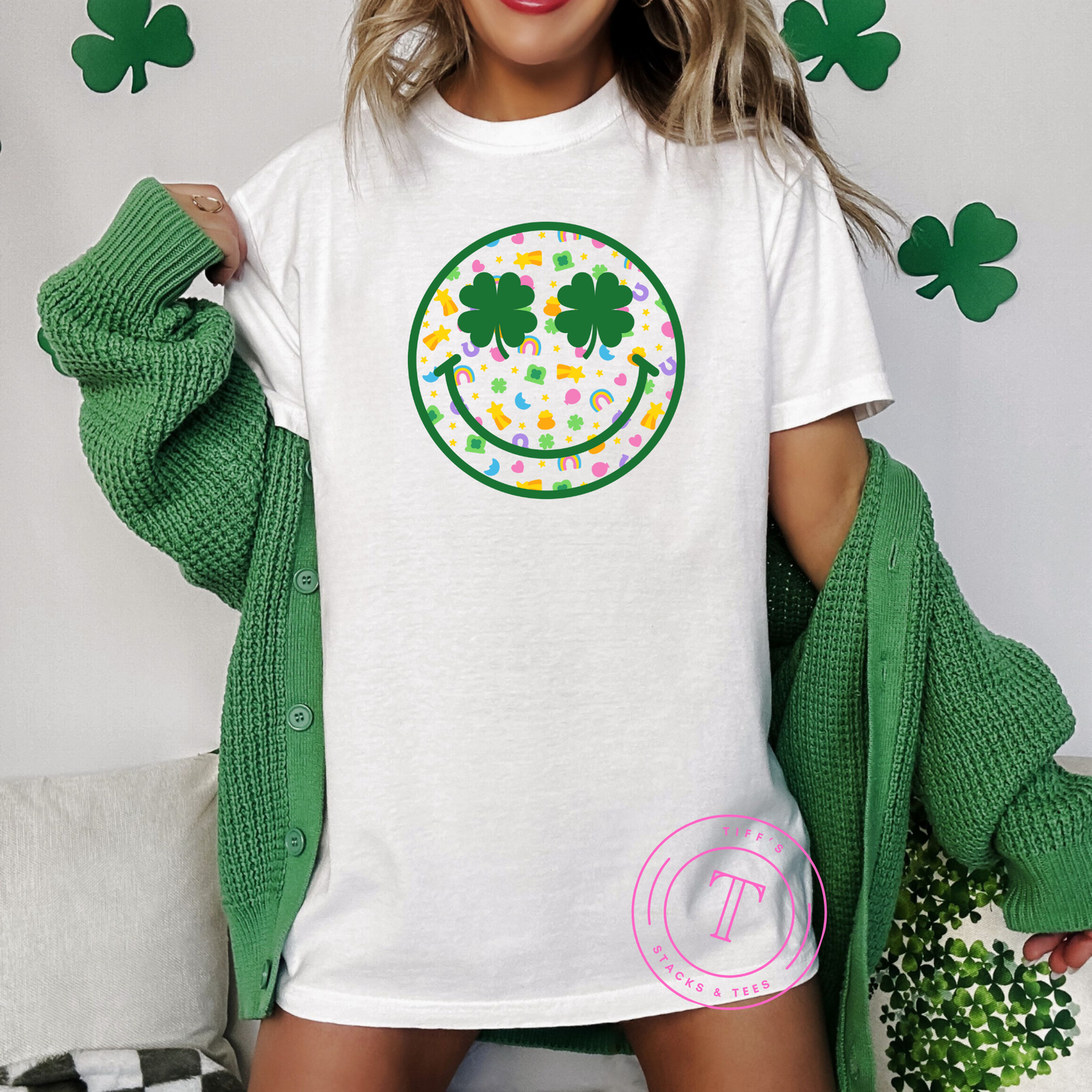 St. Patrick's Day Lucky Charms Smiley Face Youth