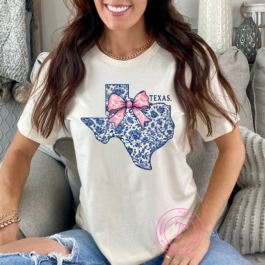 Texas Blue Floral Coquette