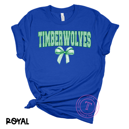 Timberwolves Gingham Coquette Youth