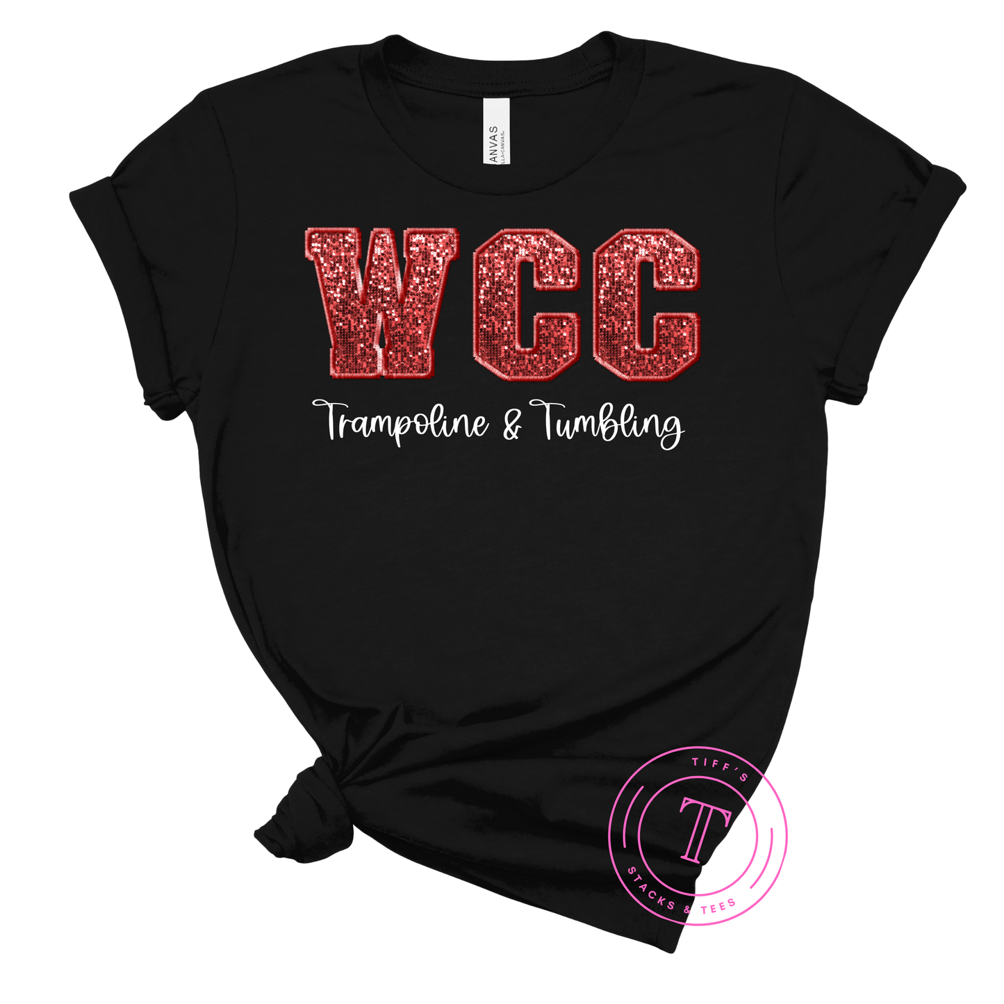 WCC Trampoline & Tumbling Faux Glitter Youth